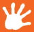 orange handprint